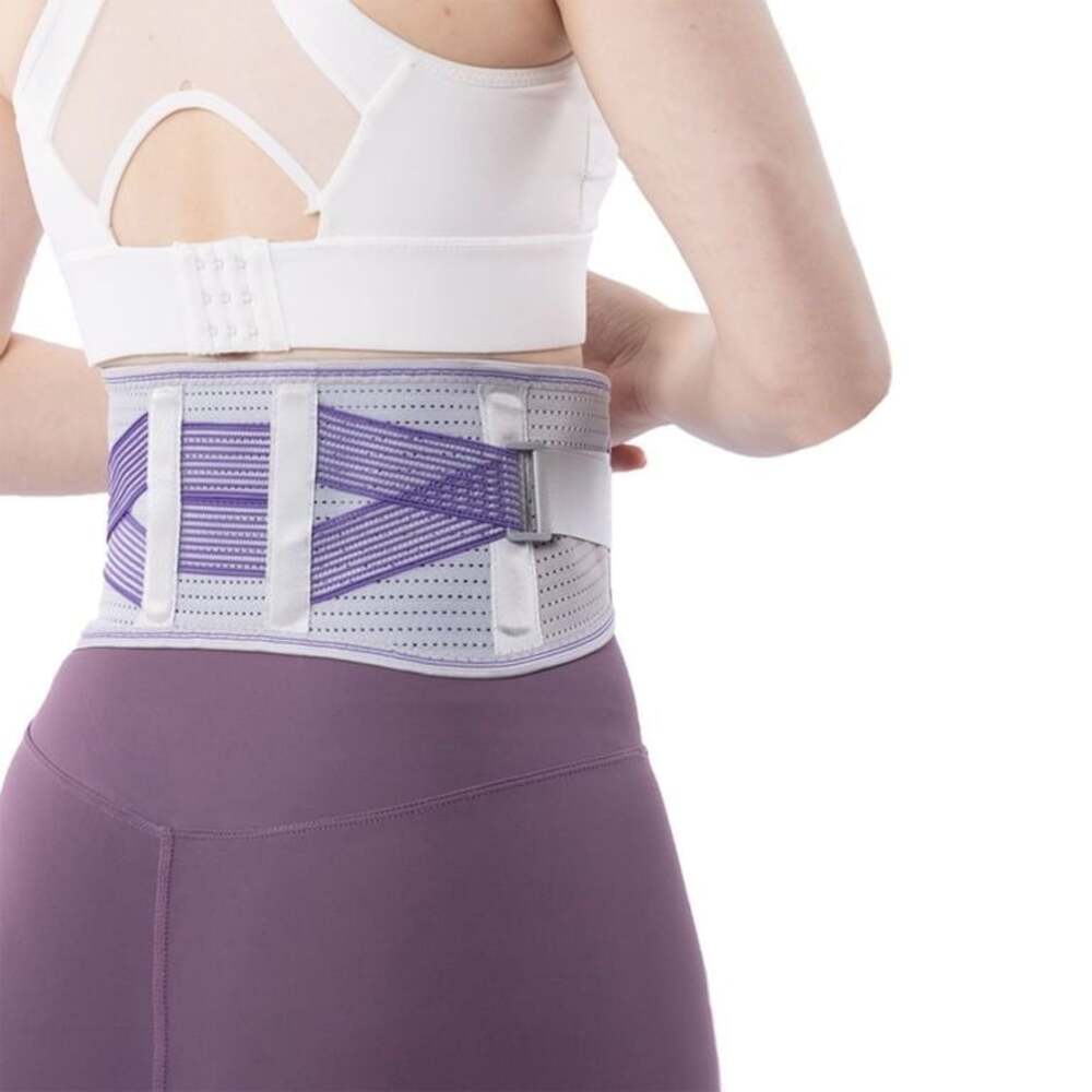 Back Brace for Lower Back Pain Women with Bionic Support System, Adjustable Knit - Picture 4 of 5